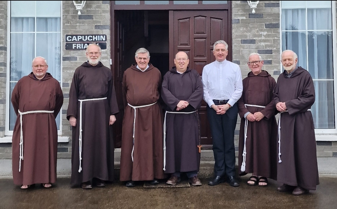 Friars of the Capuchin community at Knock sharing daily life together